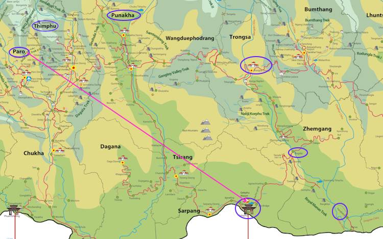 rute birdwatching terbaik di Bhutan